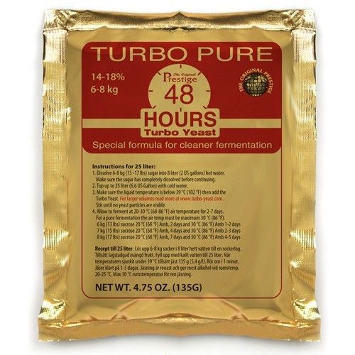 Дрожжи спиртовые сухие Turbo Pure 48 Hours (135 грамм)