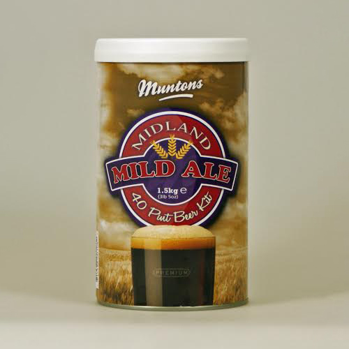 Охмеленный солодовый экстракт Muntons Midland Mild Kit 1,5 кг