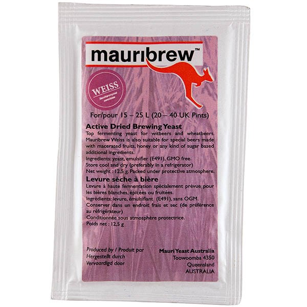 Дрожжи пивные сухие Mauribrew WEISS 1433 (12,5 грамм)