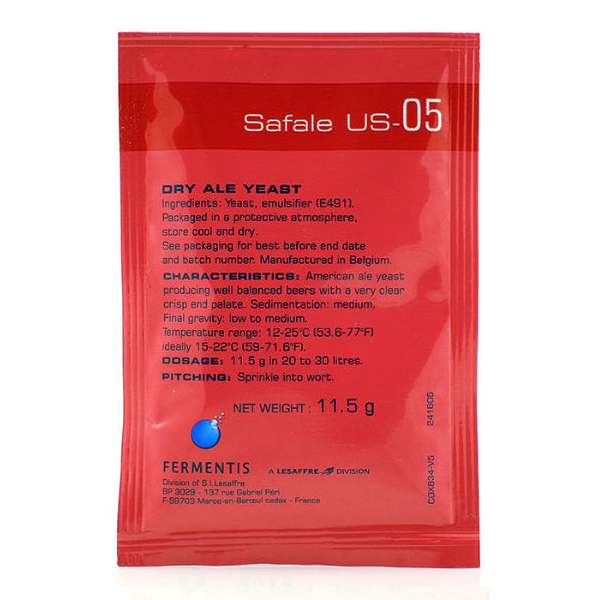 Дрожжи Fermentis Safale US-05 11,5г