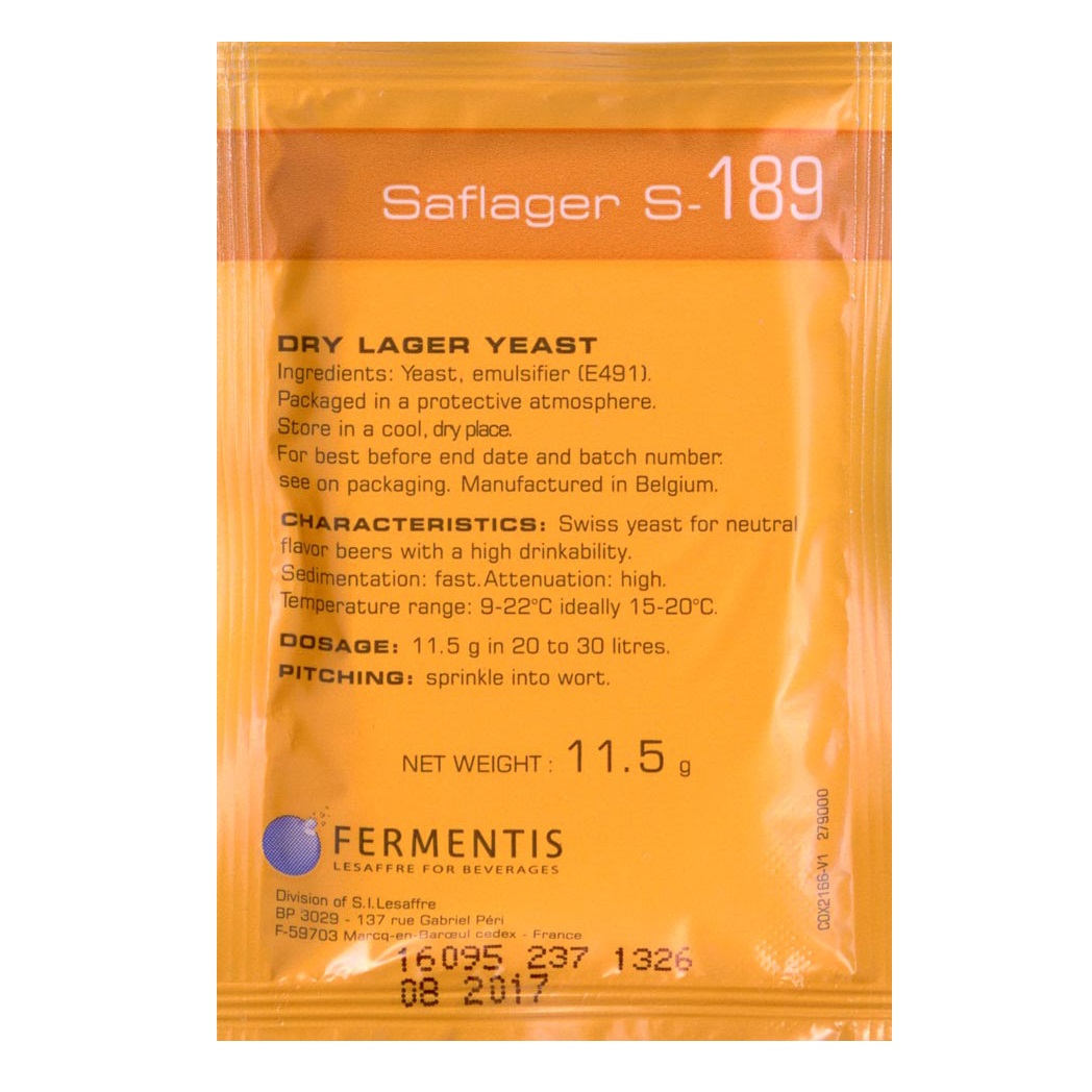 Пивные дрожжи Fermentis Saflager S-189 11,5г