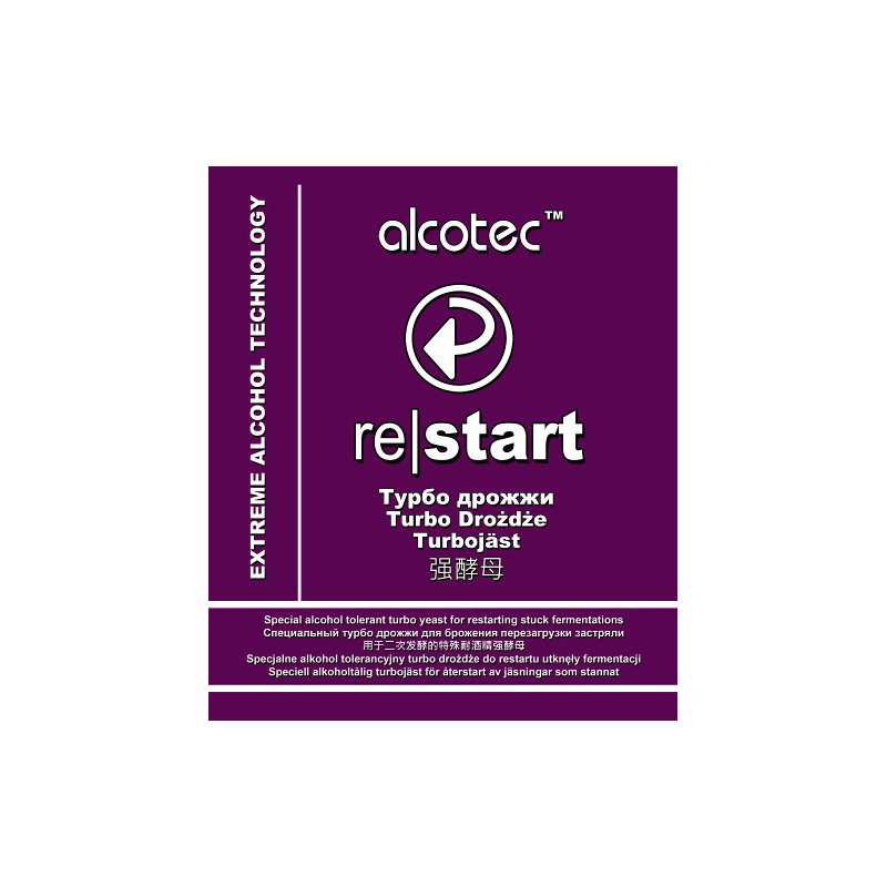 Спиртовые дрожжи Alcotec ReStart Turbo Yeast 49 грамм